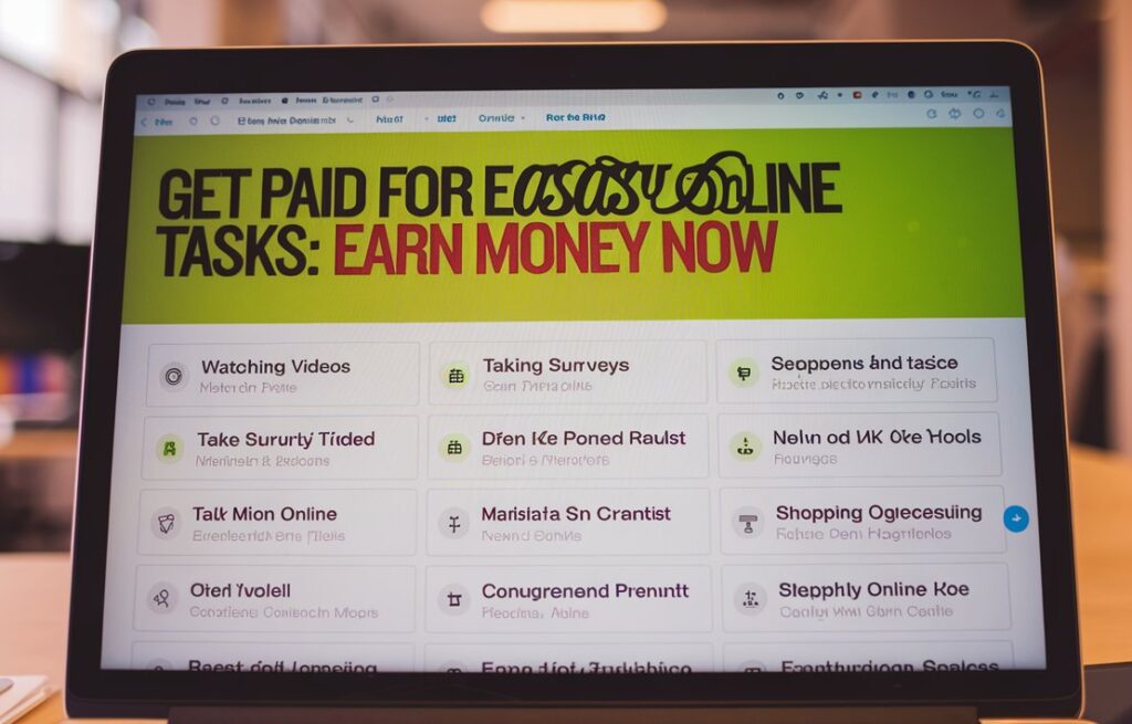 Get Paid for Easy Online Tasks: Earn Money Now